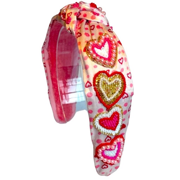 246. NEW The Sweetheart ❣️Beaded Headbands - Picture 2 of 3
